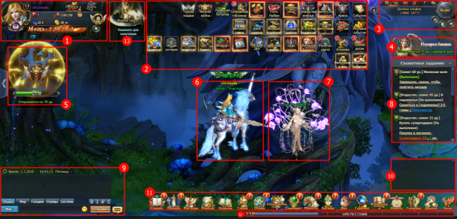 Основные игровые экраны Dragon Knight 2